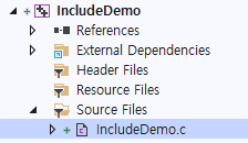 IncludeDemo.c