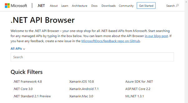 .NET API Explorer